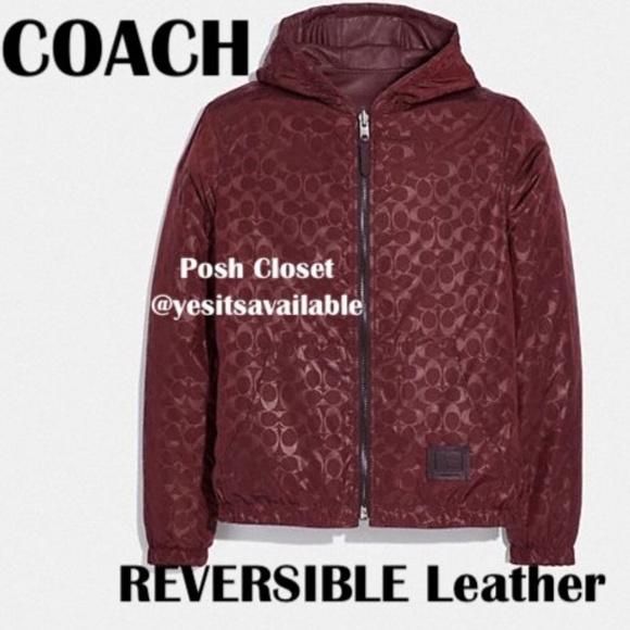 ⛔ SOLD ELSEWHERE ⛔ COACH Leather Reversible Jacket - Picture 2 of 4